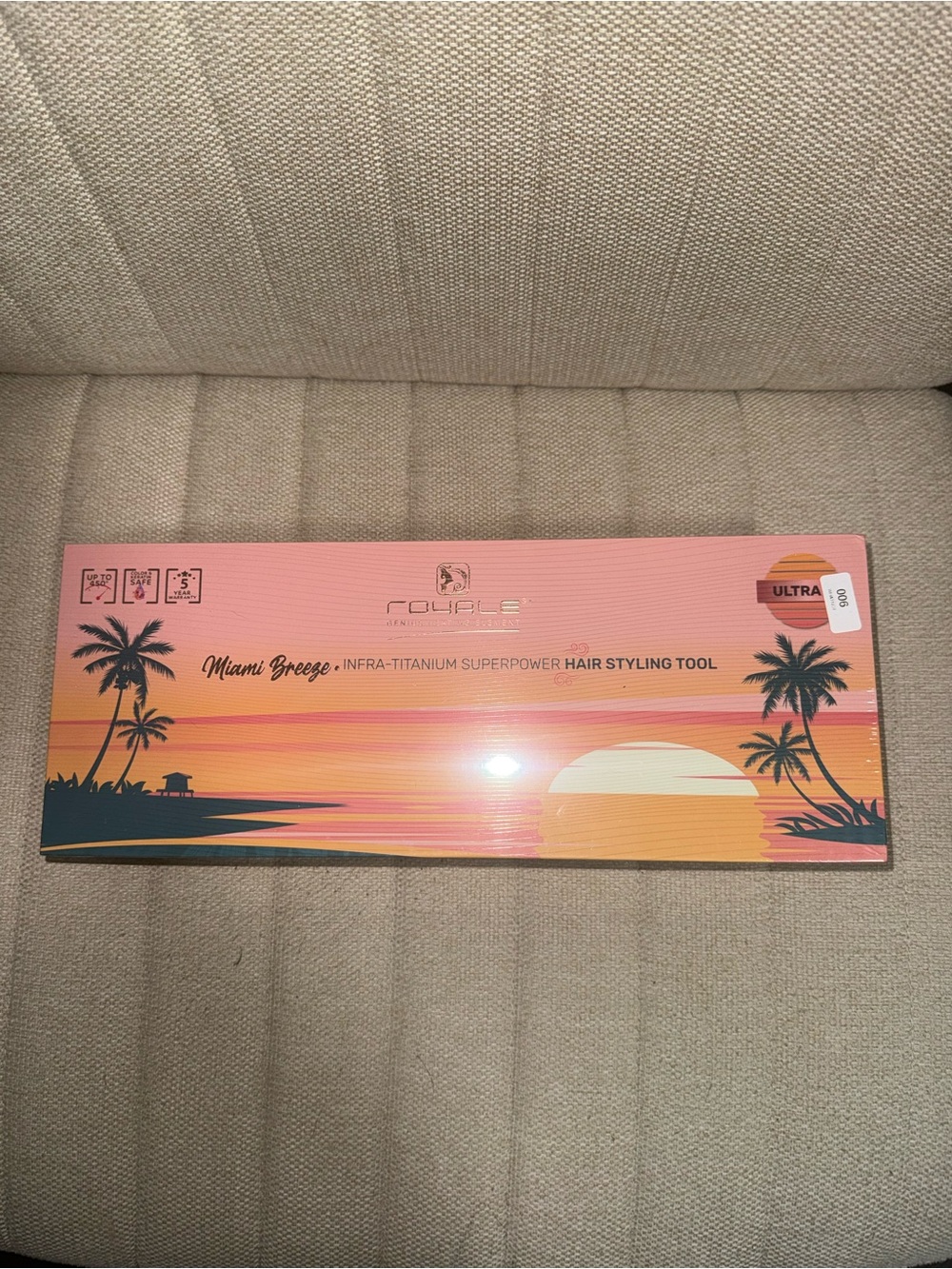 Rouge Helium Pink and Orange Sunset Beach Wall Art